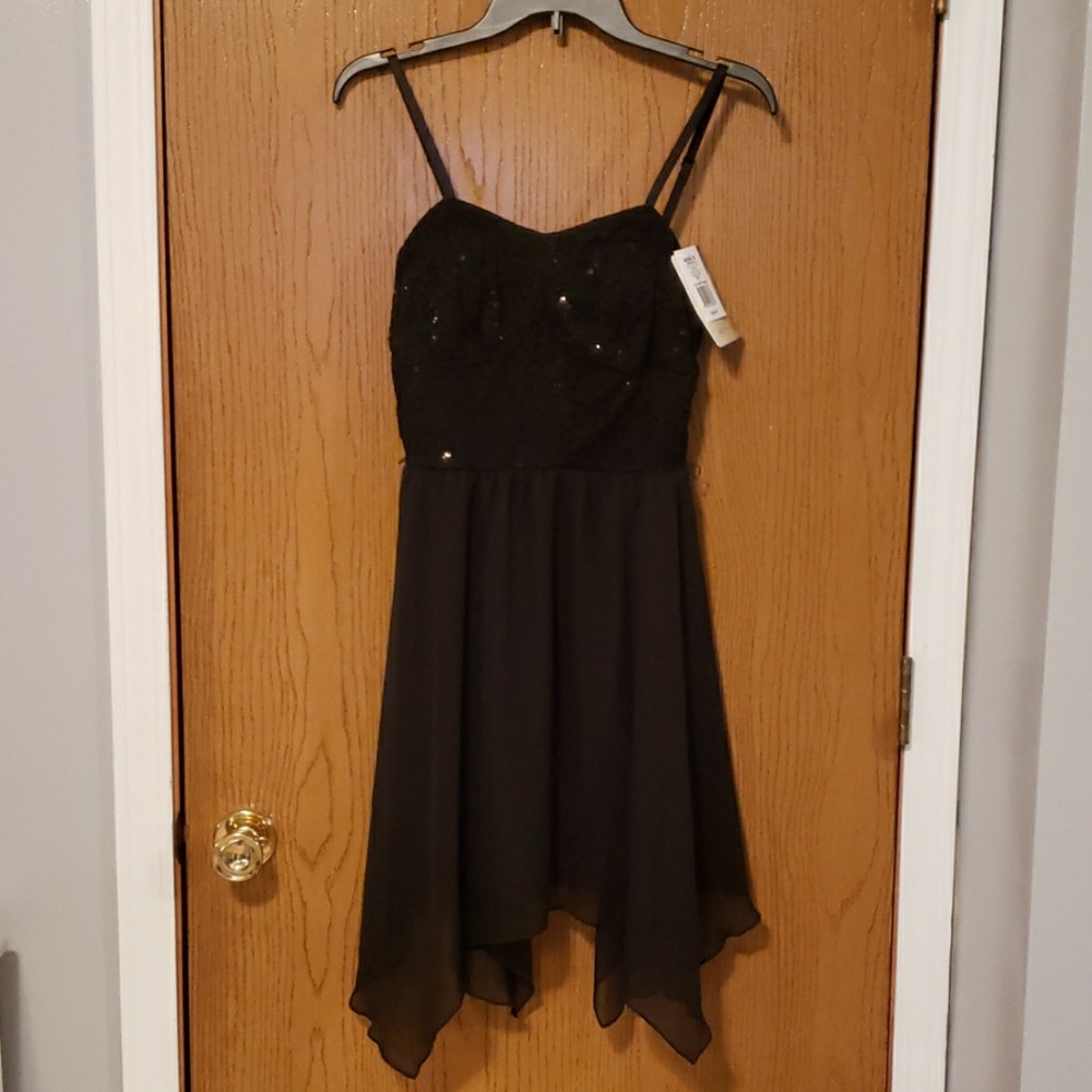 Embellished black dress